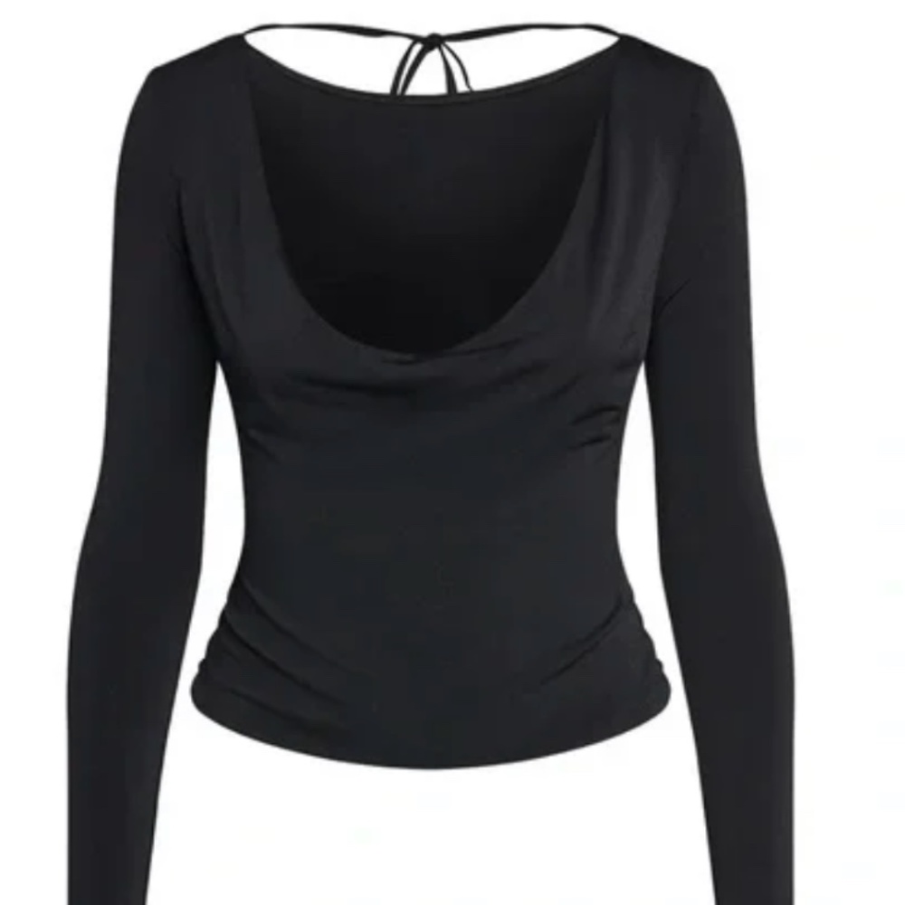 Tiger Mist Cordelia Fitted Blouse With Tie In Back
